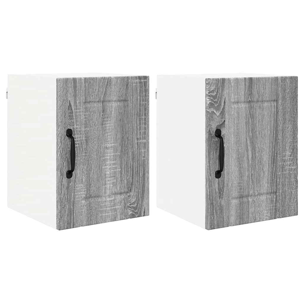 Küchenhängeschrank 2 pcs Graues Sonoma 30 x 31 x 40 cm